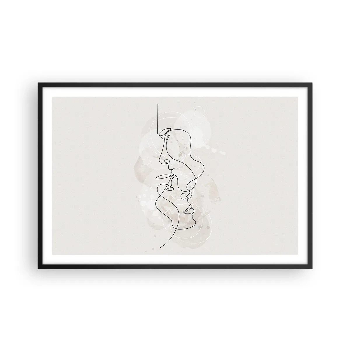 Poszter fehér keretben - Ölelésbe gabalyodva - 91x61 cm