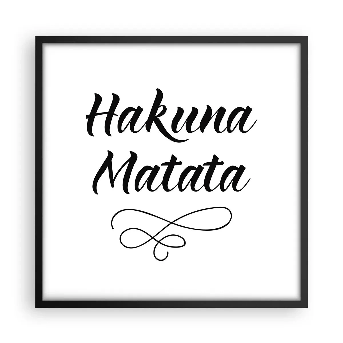 Poszter fehér keretben - A legjobb tanács - 50x50 cm