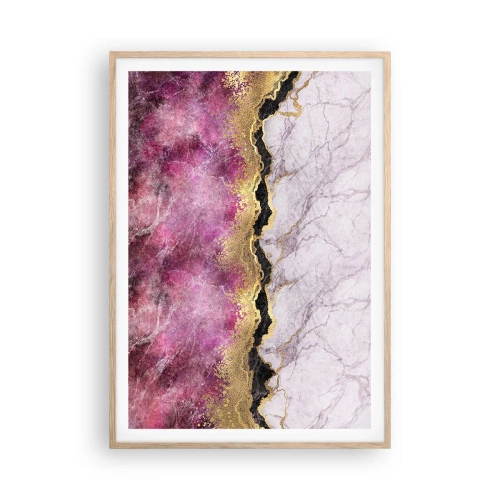 Poszter világos tölgy keretben - A határon - 70x100 cm