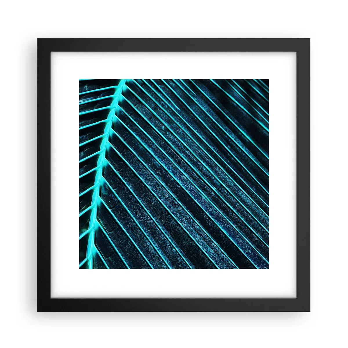 Poszter fehér keretben - A zöld textúrája - 30x30 cm