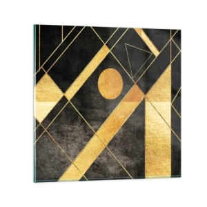 Üveg kép - A sivatag napja - 50x50 cm