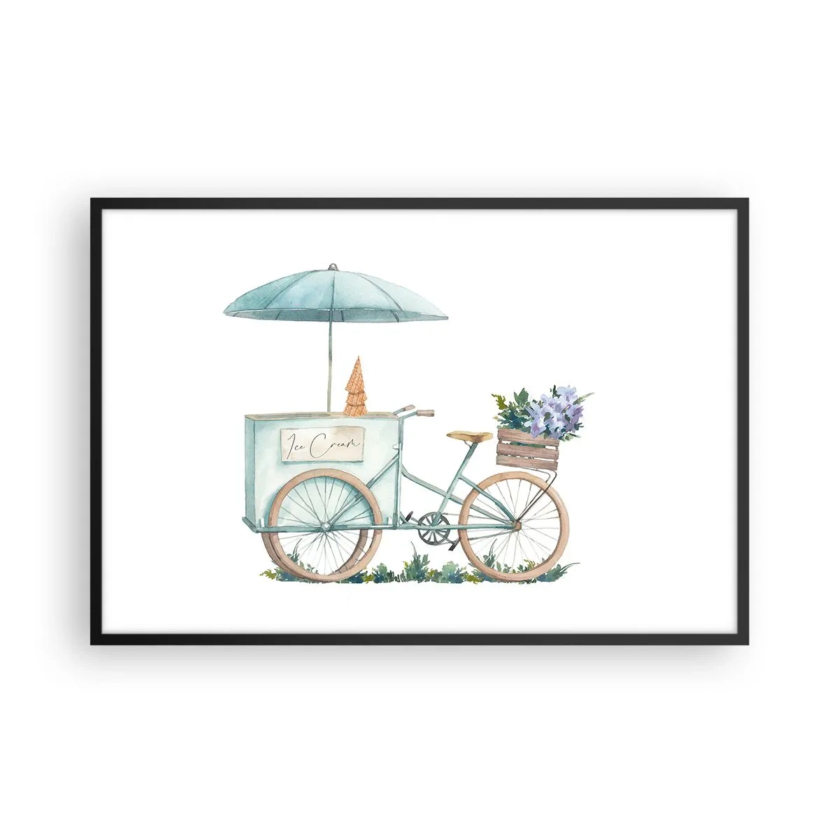 Poszter fehér keretben - A nyár édes emléke - 91x61 cm