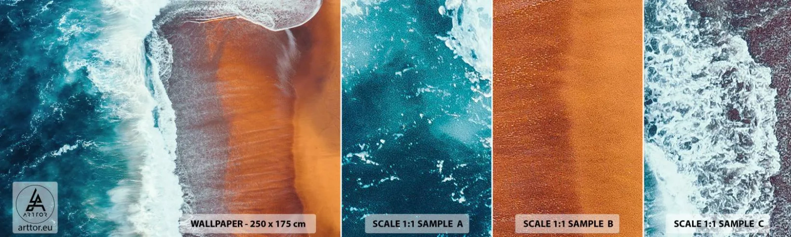 Fotótapéta Minta Standard Eco - Az óceán érintése - Strand, Tenger, Víz - 100x30 cm