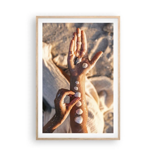 Poszter világos tölgy keretben - Szépség egy karnyújtásnyira - 61x91 cm