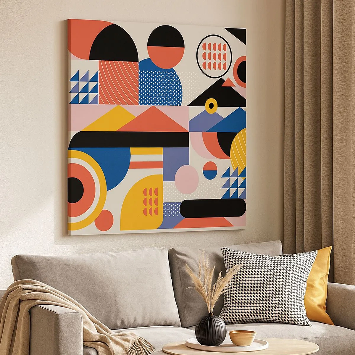 Vászonkép - Összetétel: játszadozzunk - 30x30 cm