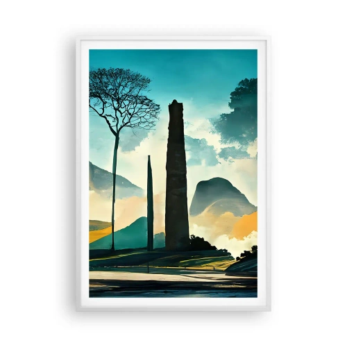 Poszter fekete keretben - Mindíg magasabbra és magasabbra - 70x100 cm