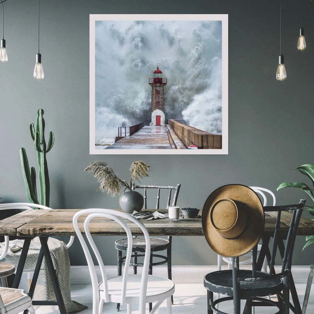 Poszter - A vizek ordítása, a vihar zaja - 40x40 cm