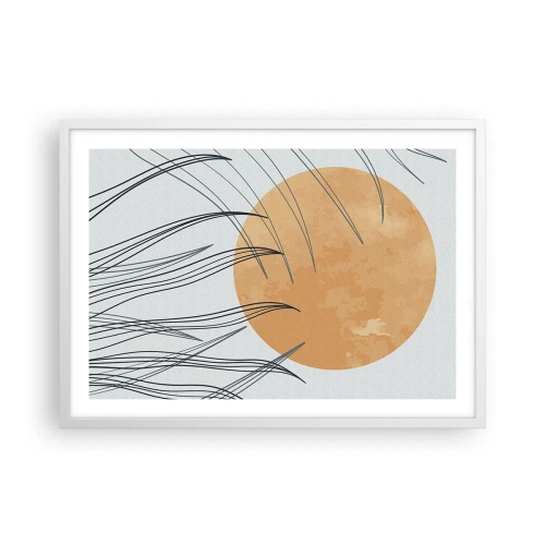 Poszter fekete keretben - Mindig a nap felé - 70x50 cm