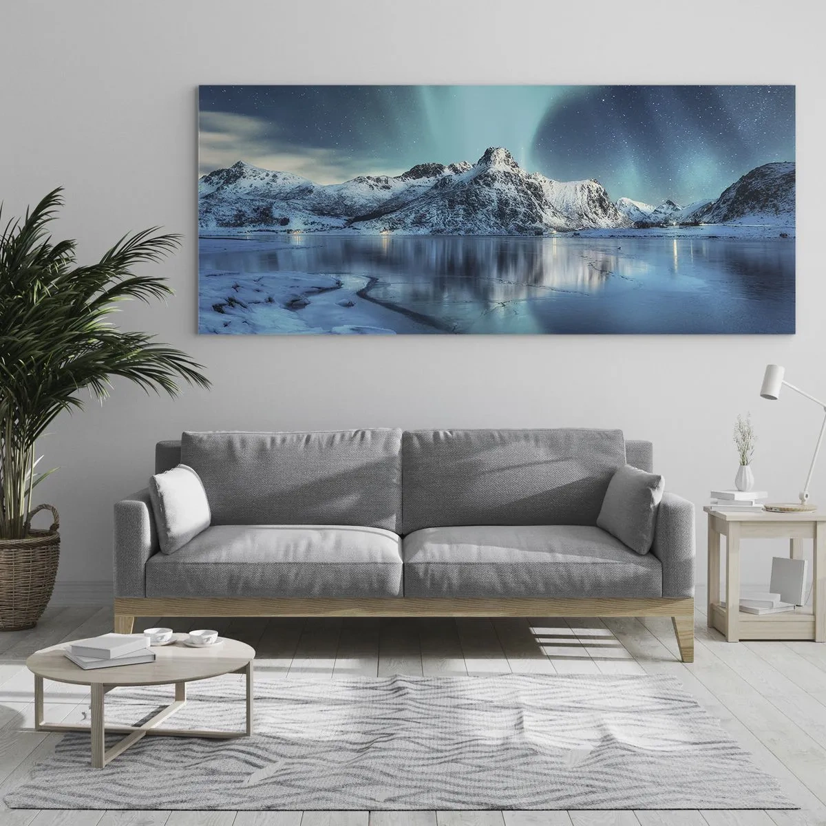 Üveg kép - Fénynek az éjszakában - 100x40 cm