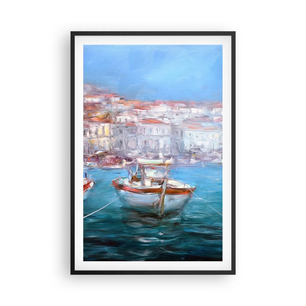 Poszter fehér keretben - Olasz öböl - 61x91 cm