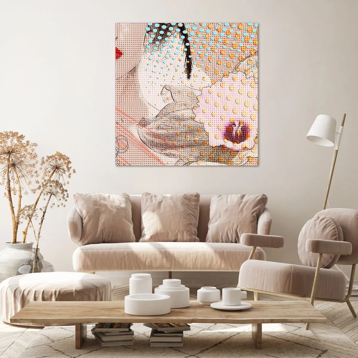 Vászonkép - Képregényes heroin - 70x70 cm