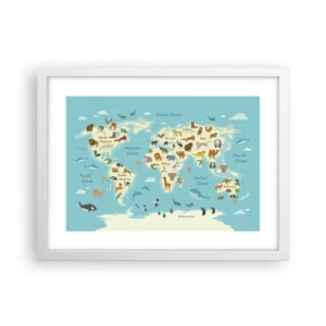 Poszter fekete keretben - Jó szomszédok - 40x30 cm