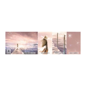 Fotótapéta Minta Öntapadós Deluxe Sticker - Egy álom fényében - Tájkép, Nő, Tenger - 100x30 cm