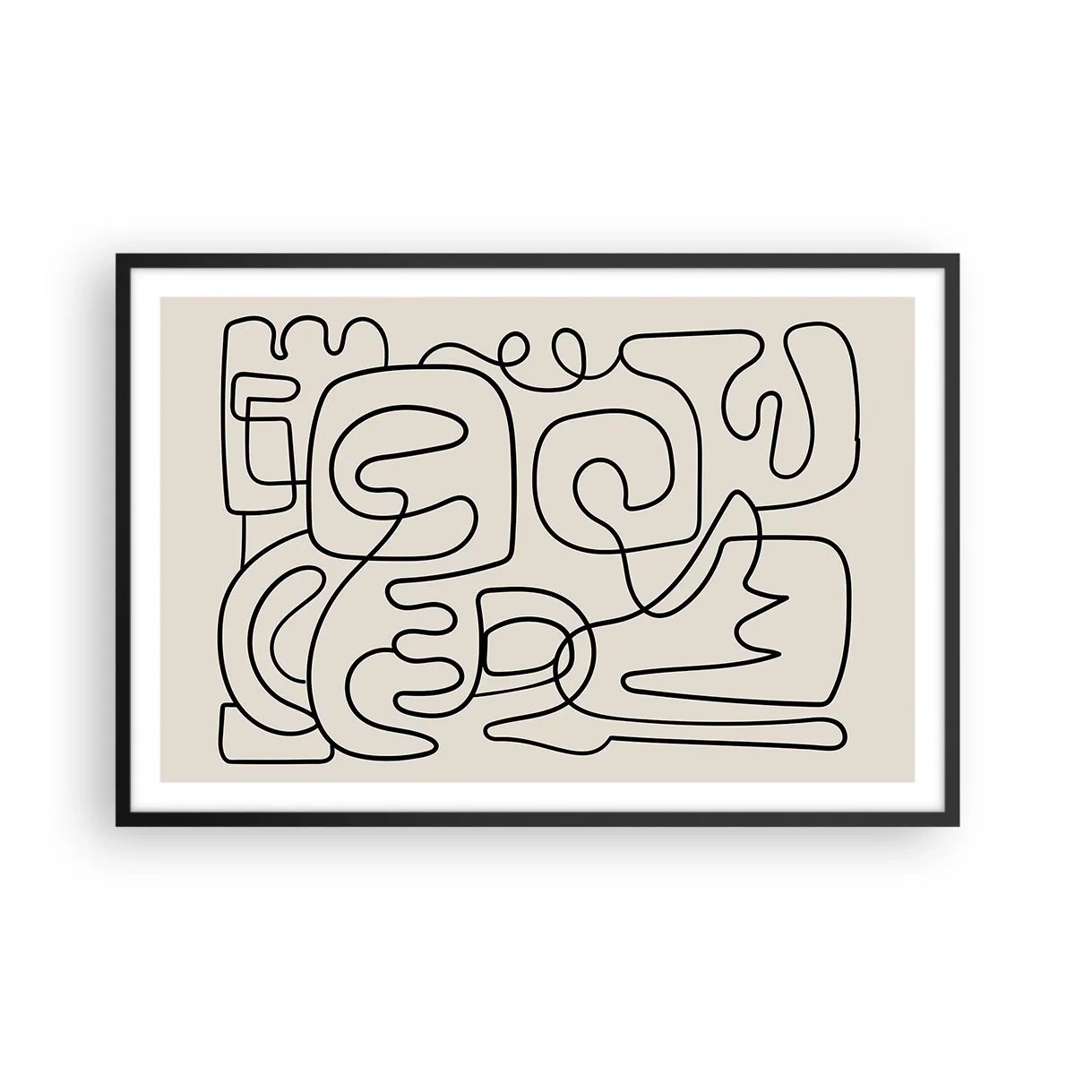 Poszter fehér keretben - A nyomonkövetésben - 91x61 cm