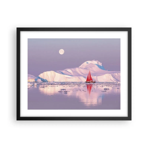 Poszter fehér keretben - A vitorla melege, a jég hidege - 50x40 cm