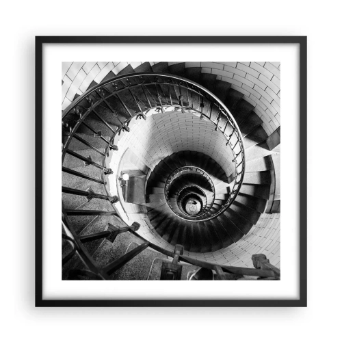 Poszter fehér keretben - Feljebb es feljebb - 50x50 cm