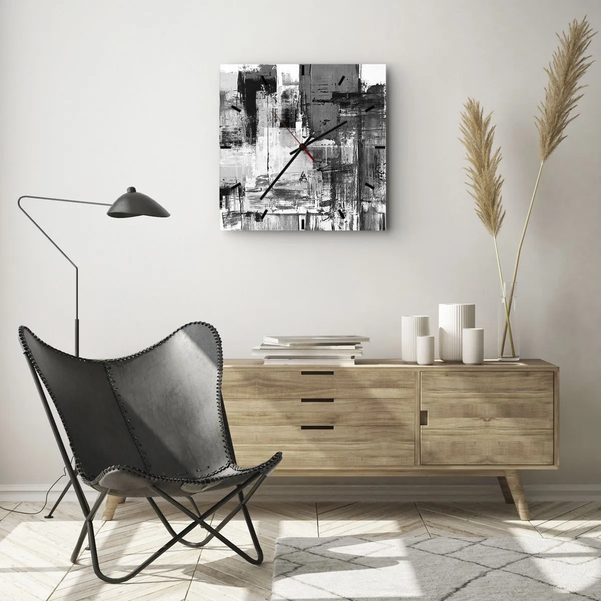 Falióra, Óra - A szürke szép - 30x30 cm