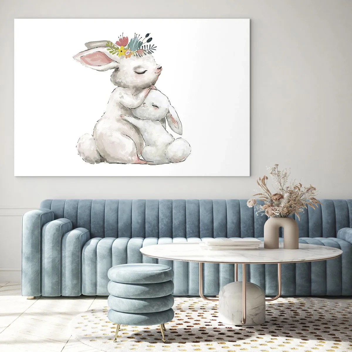 Üveg kép - Nincs olyan, mint anyánál - 100x70 cm