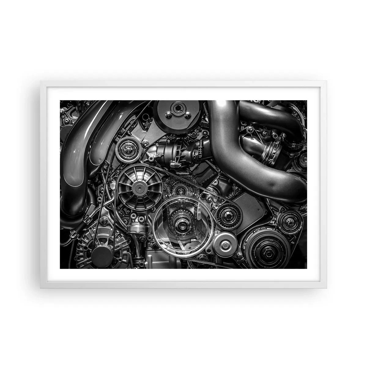 Poszter fekete keretben - A mechanika költészete - 70x50 cm