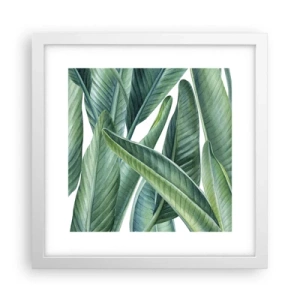 Poszter fekete keretben - Zöld önmagában - 30x30 cm