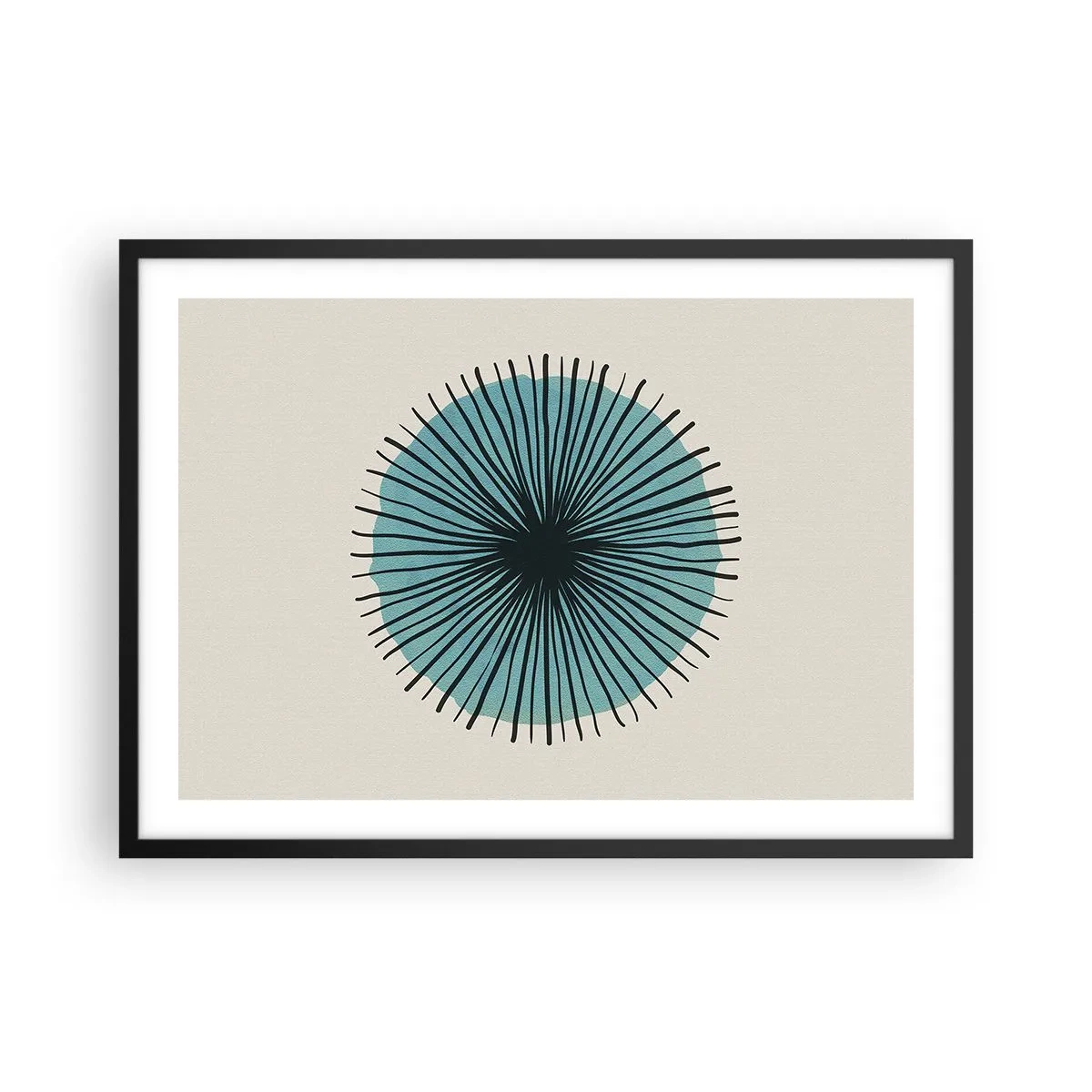 Poszter fehér keretben - Ragyogóan a kékben - 70x50 cm