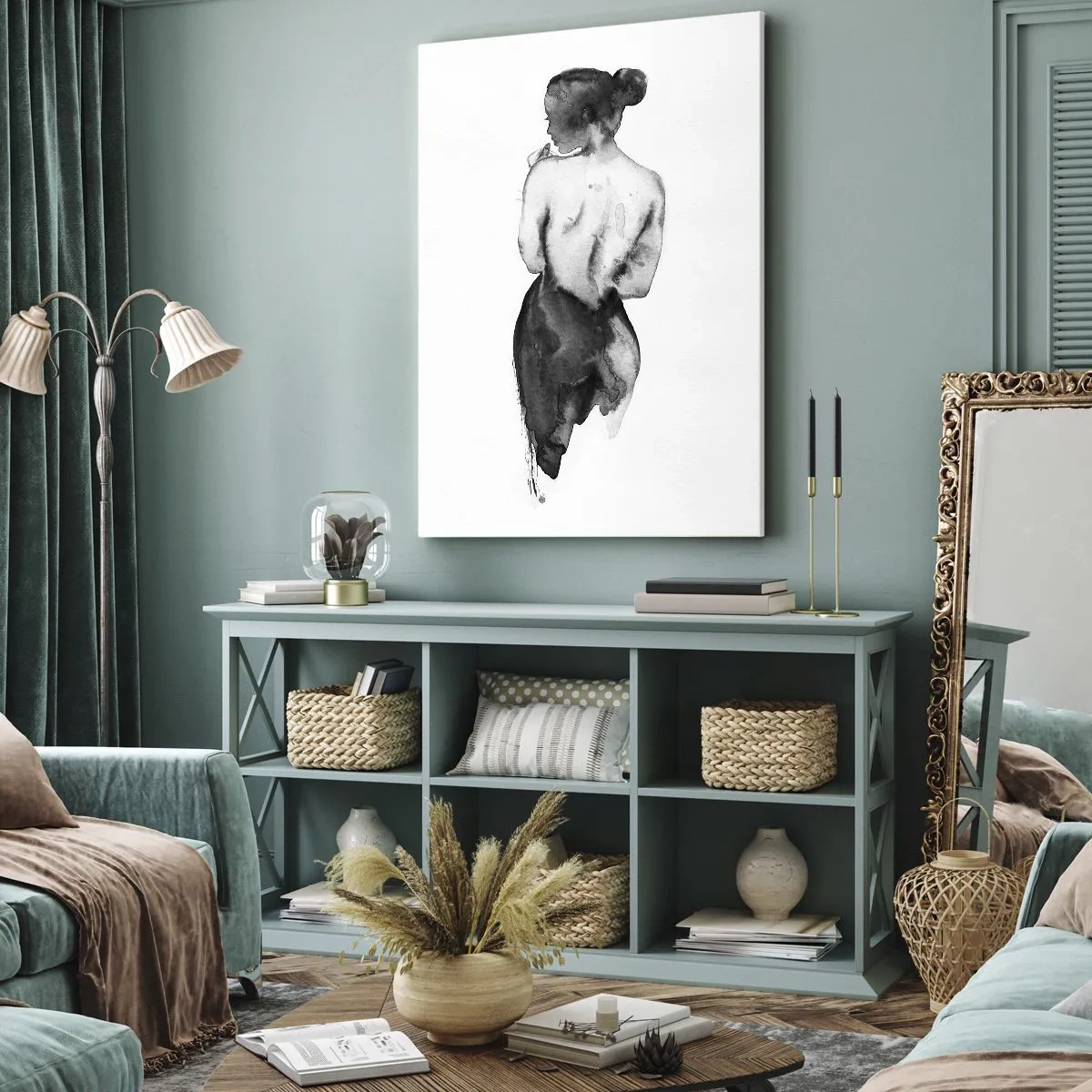 Vászonkép - Mellette eltűnik a világ - 45x80 cm