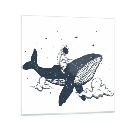 Üveg kép - Egy kozmikus kaland - 40x40 cm