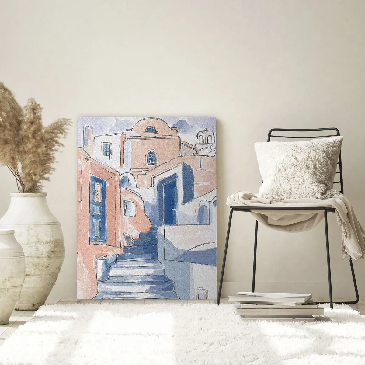 Üveg kép - Egzotikus város - 50x70 cm