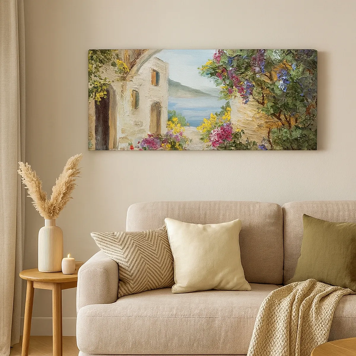 Vászonkép - Egy tengerparti vidék varázsa - 30x30 cm