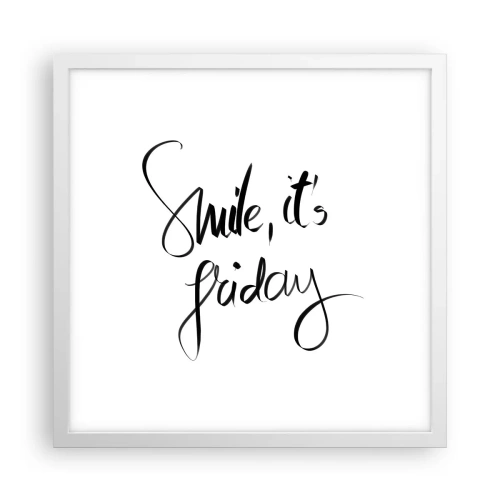 Poszter fekete keretben - Igazi öröm - 40x40 cm