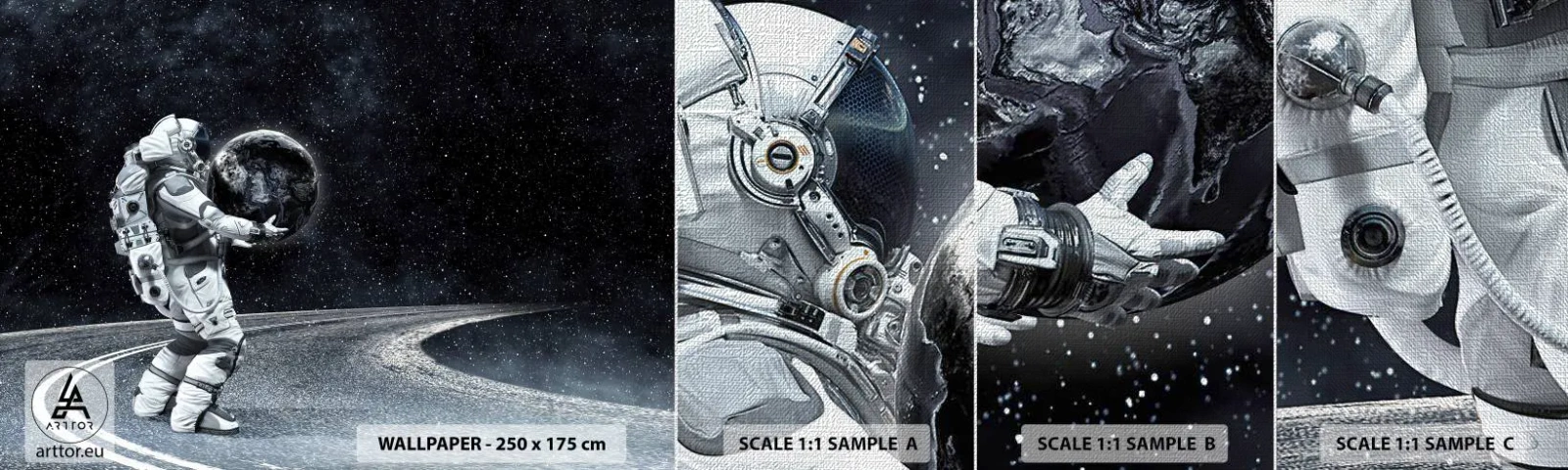 Fotótapéta Minta Premium Canvas - A Tejúton - Világegyetem, Űrhajós, Fantázia - 100x30 cm