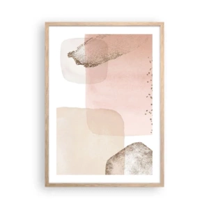 Poszter világos tölgy keretben - Egy pillantás a színeken keresztül - 50x70 cm