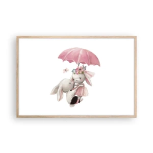 Poszter világos tölgy keretben - Ez a szerelem - 91x61 cm