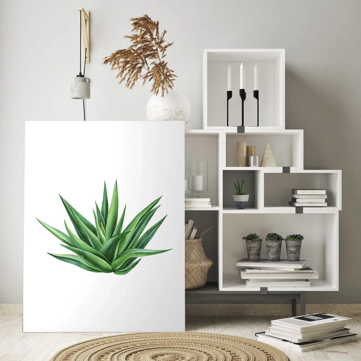 Üveg kép - Zöld - erő - élet - 50x70 cm