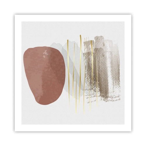 Poszter - Absztrakt oszlopsor - 60x60 cm