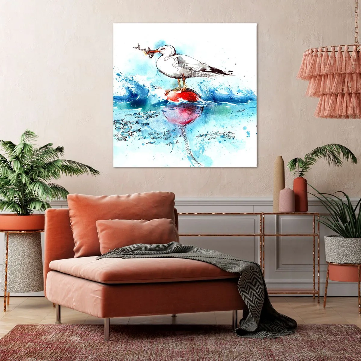 Vászonkép - Sikeres fogás - 70x70 cm