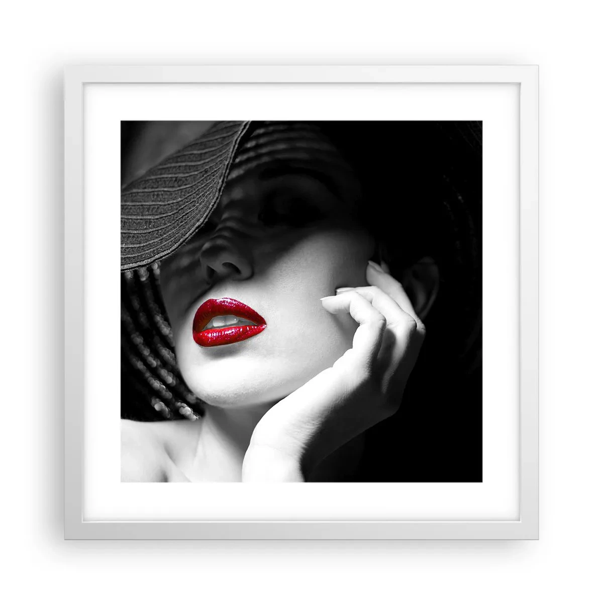 Poszter fekete keretben - Egy tanulmány Scarletben - 40x40 cm