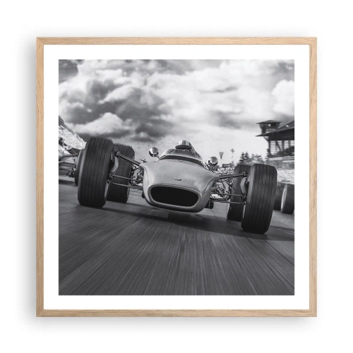 Poszter világos tölgy keretben - Van erő! - 60x60 cm