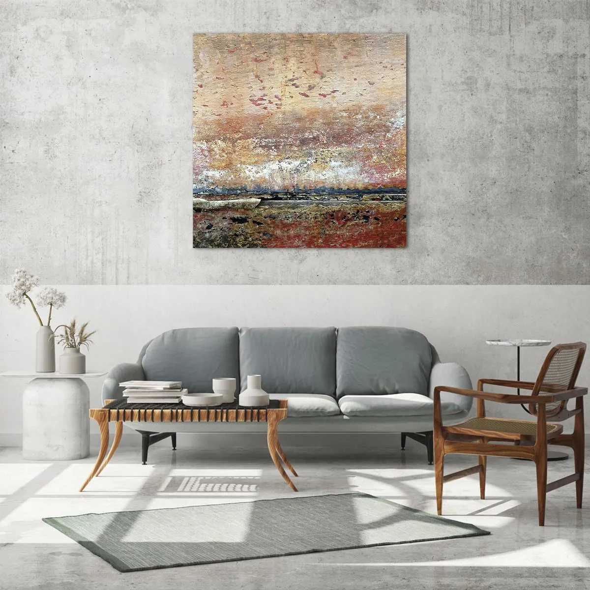 Üveg kép - Talán a tenger - 60x60 cm