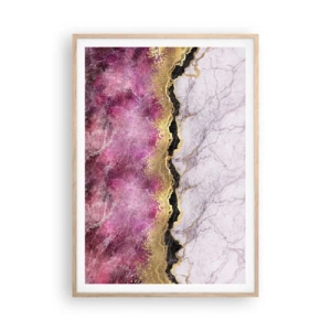 Poszter világos tölgy keretben - A határon - 70x100 cm