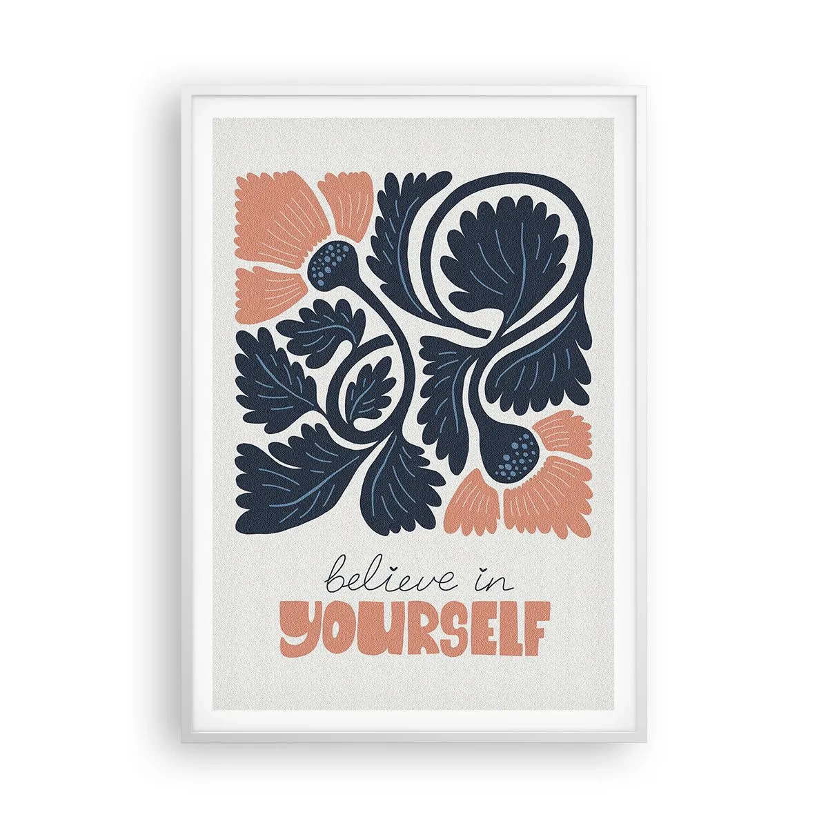 Poszter fekete keretben - Kivirágzol - 70x100 cm