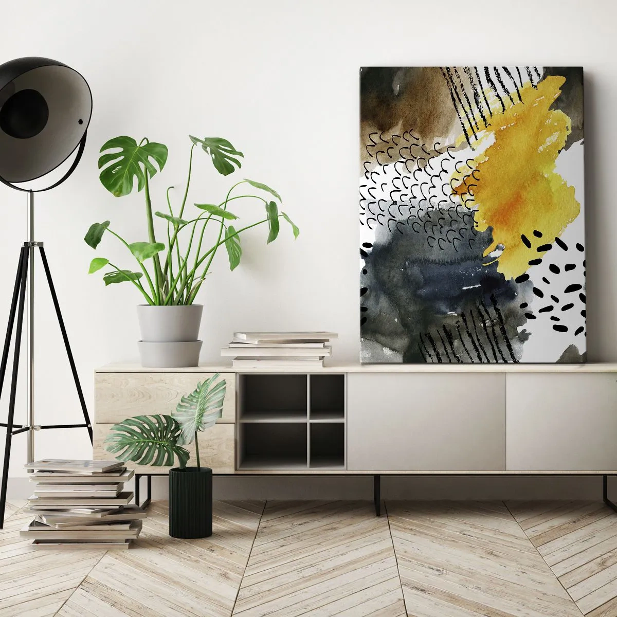 Vászonkép - Az elemek találkozása - 50x70 cm