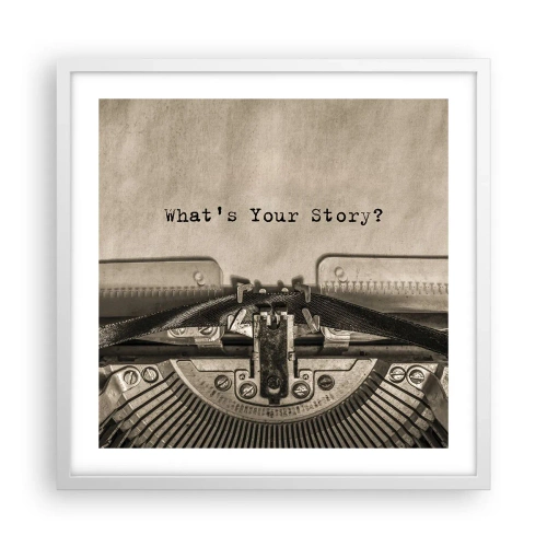 Poszter fekete keretben - Meséld el - 50x50 cm