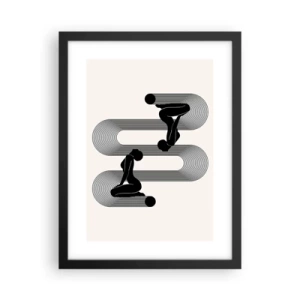 Poszter fehér keretben - Érzéki szimmetria - 30x40 cm