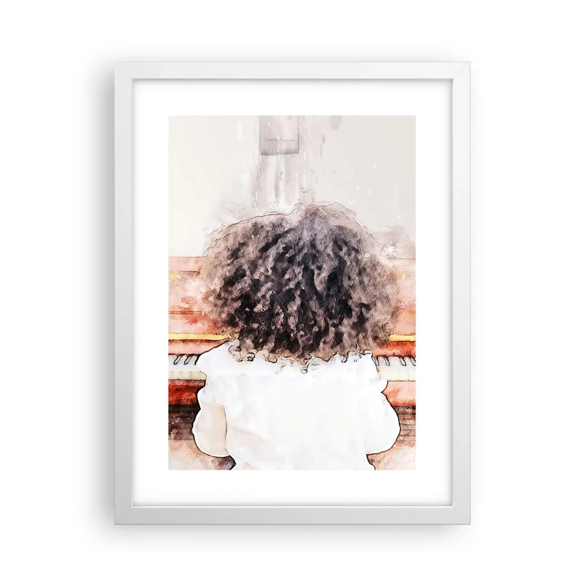 Poszter fekete keretben - Az új világban - 30x40 cm