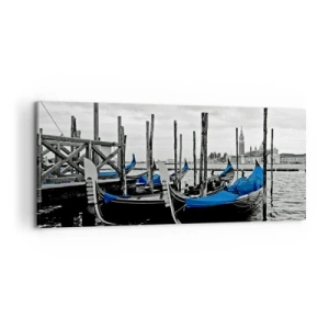 Vászonkép - Gondolkodó Velence - 100x40 cm