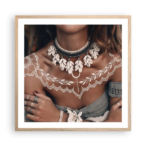 Poszter világos tölgy keretben - Talizmánok, a nőiesség rituáléi - 60x60 cm