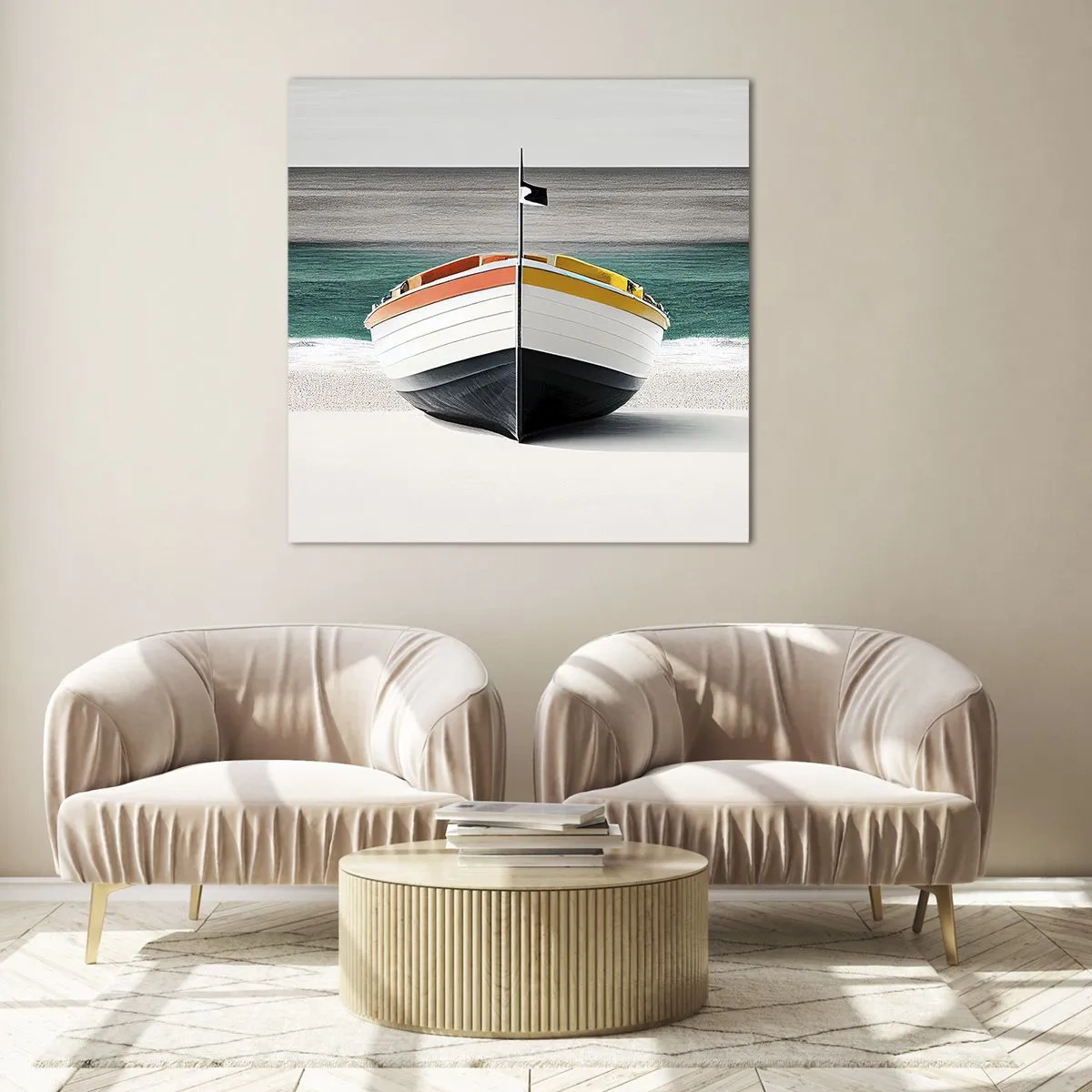 Üveg kép - A maga helyén - 60x60 cm