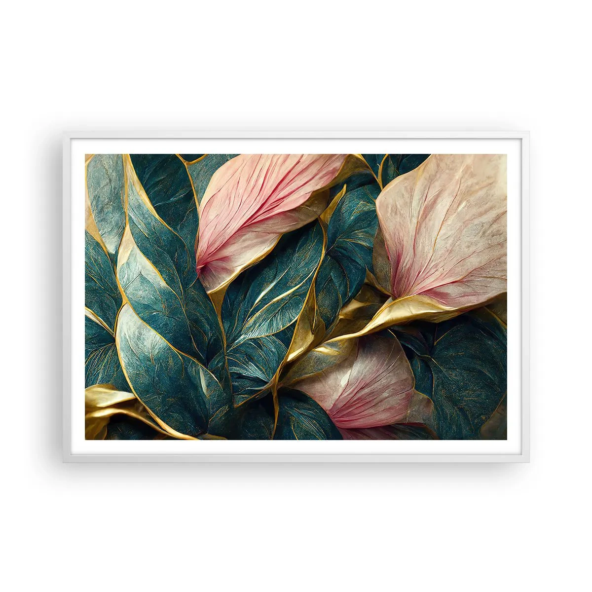 Poszter fekete keretben - Természetes elegancia és stílus - 100x70 cm