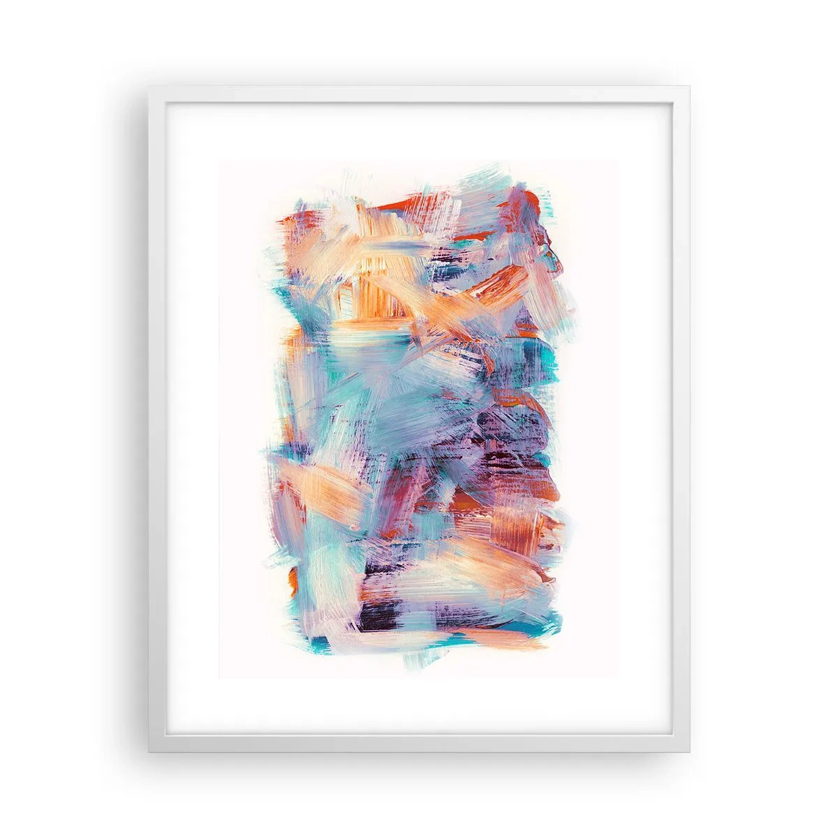 Poszter fekete keretben - Színes rendetlenség - 40x50 cm